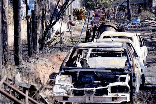 L'endemà de l'incendi a Girona