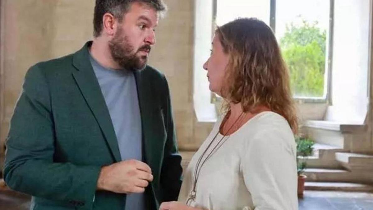 Lluís Apesteguia y Francina Armengol, en el Consolat en una fotografía de archivo. | CAIB GUILLEM PORCEL