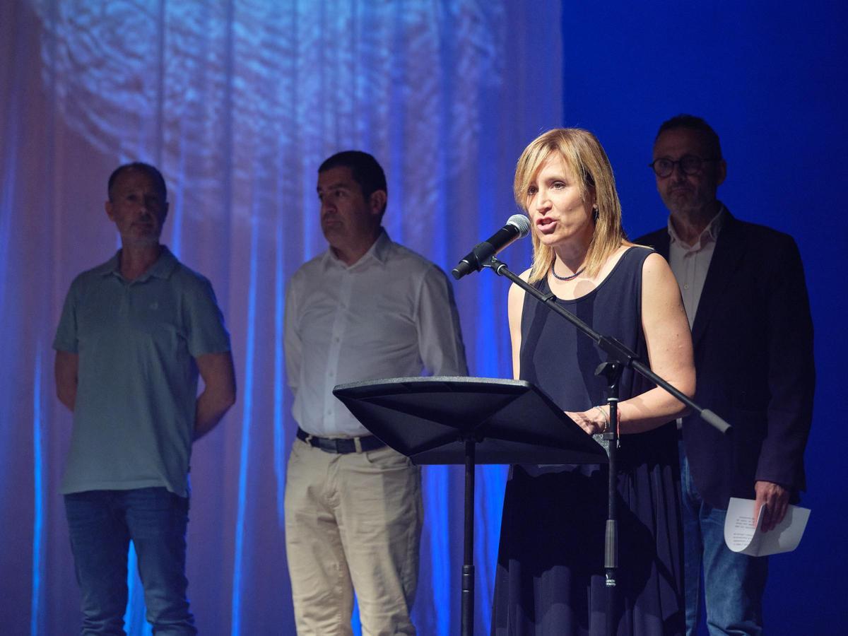 La edil de Cultura en la inauguración del lunes