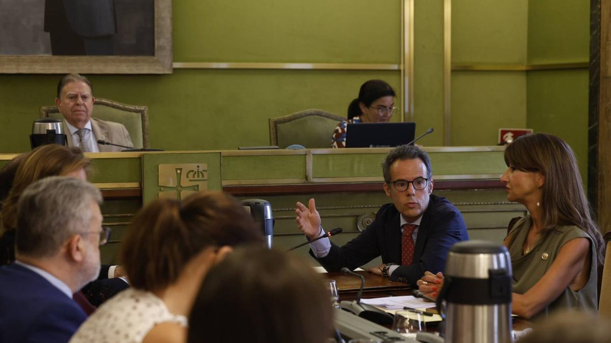 Nacho Cuesta durante una de sus intervenciones en el Pleno.
