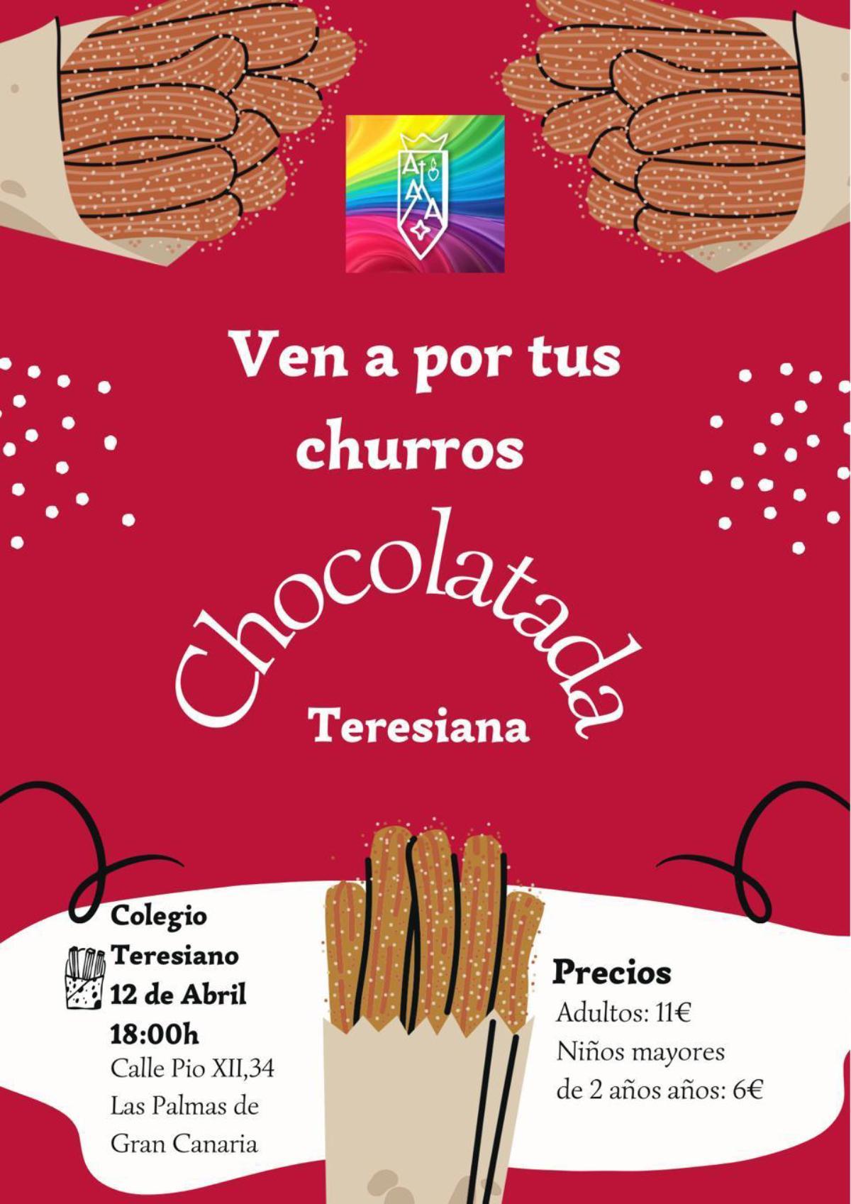 Cartel de la chocolatada teresiana 2024.