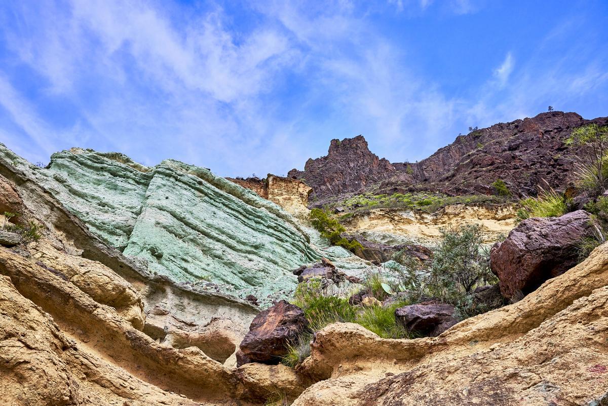 Los Azulejos de Veneguera, en Gran Canaria