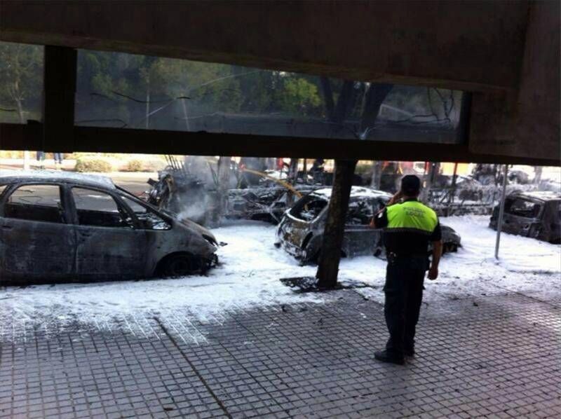 Fotos de los lectores del incendio del autobús