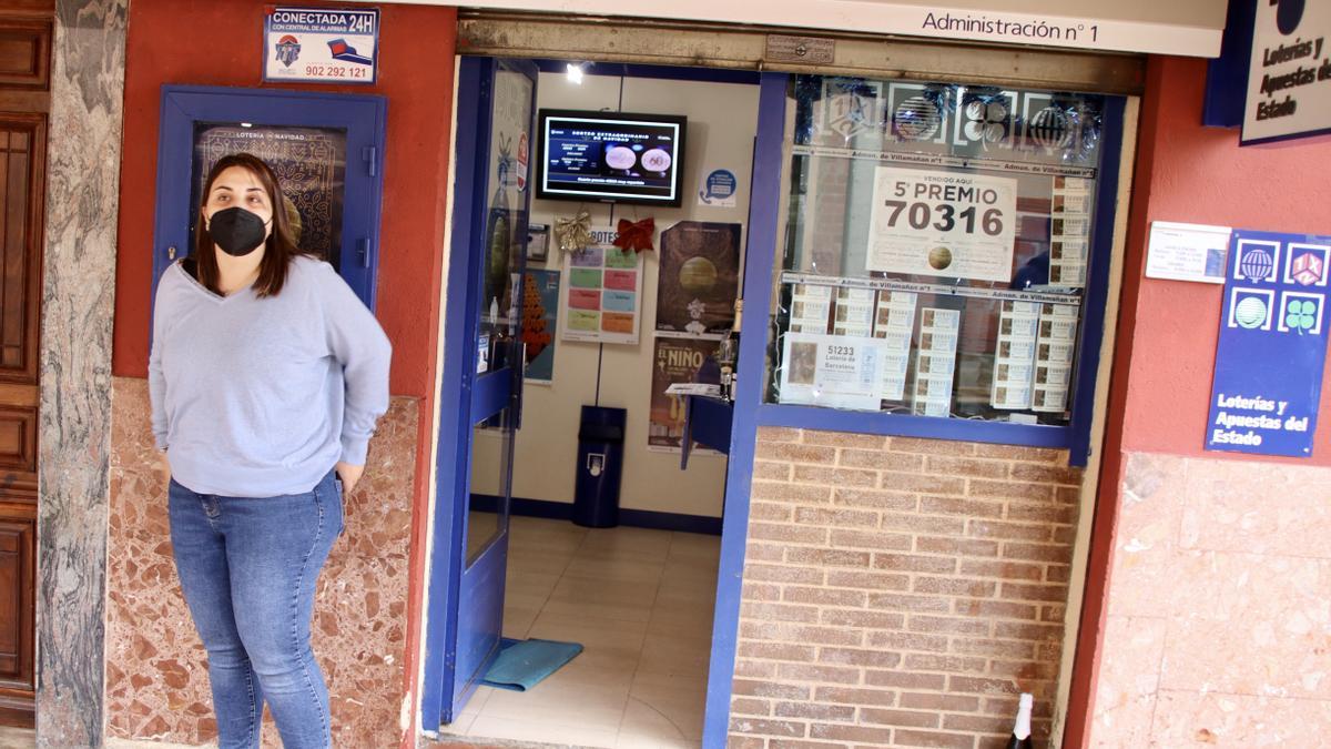 Villamañán celebra el quinto premio de la Lotería.