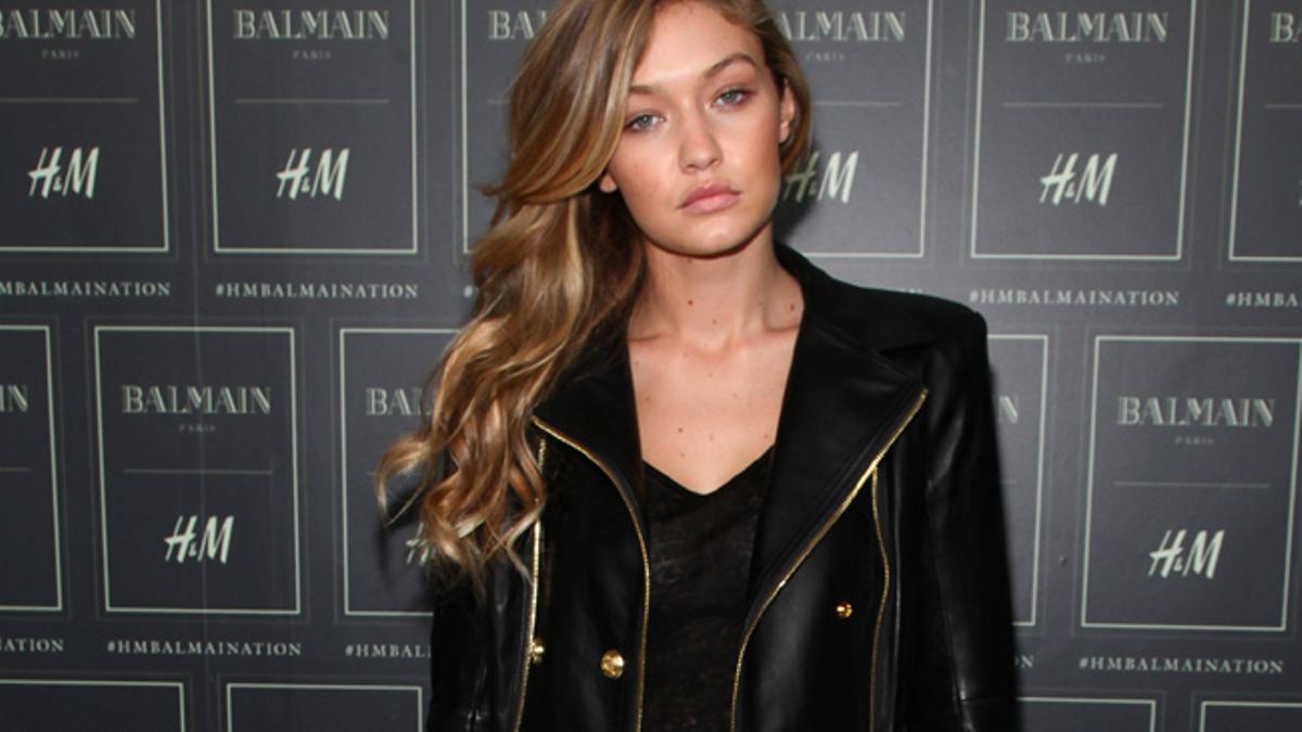 Gigi Hadid, de cuero