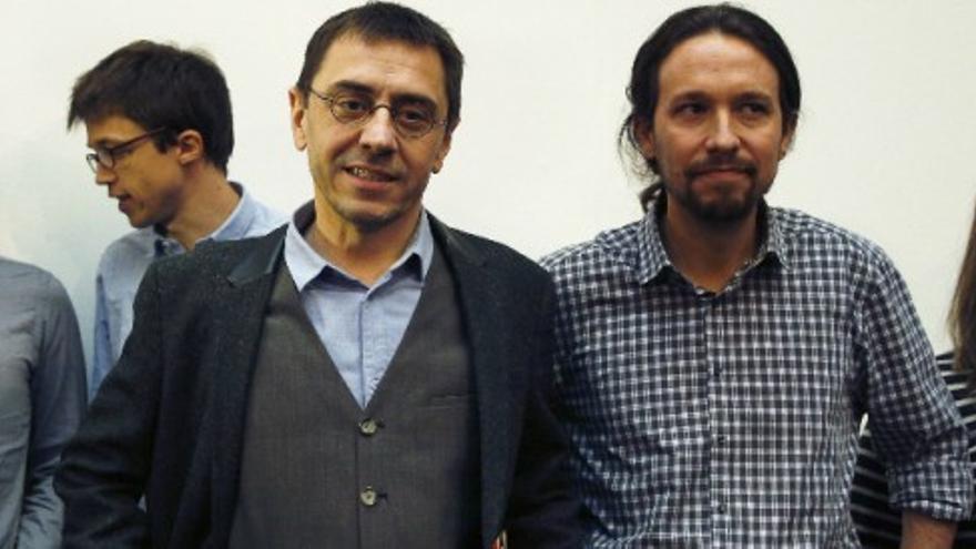 Pablo Iglesias e Íñigo Errejón apoyan a Juan Carlos Monedero