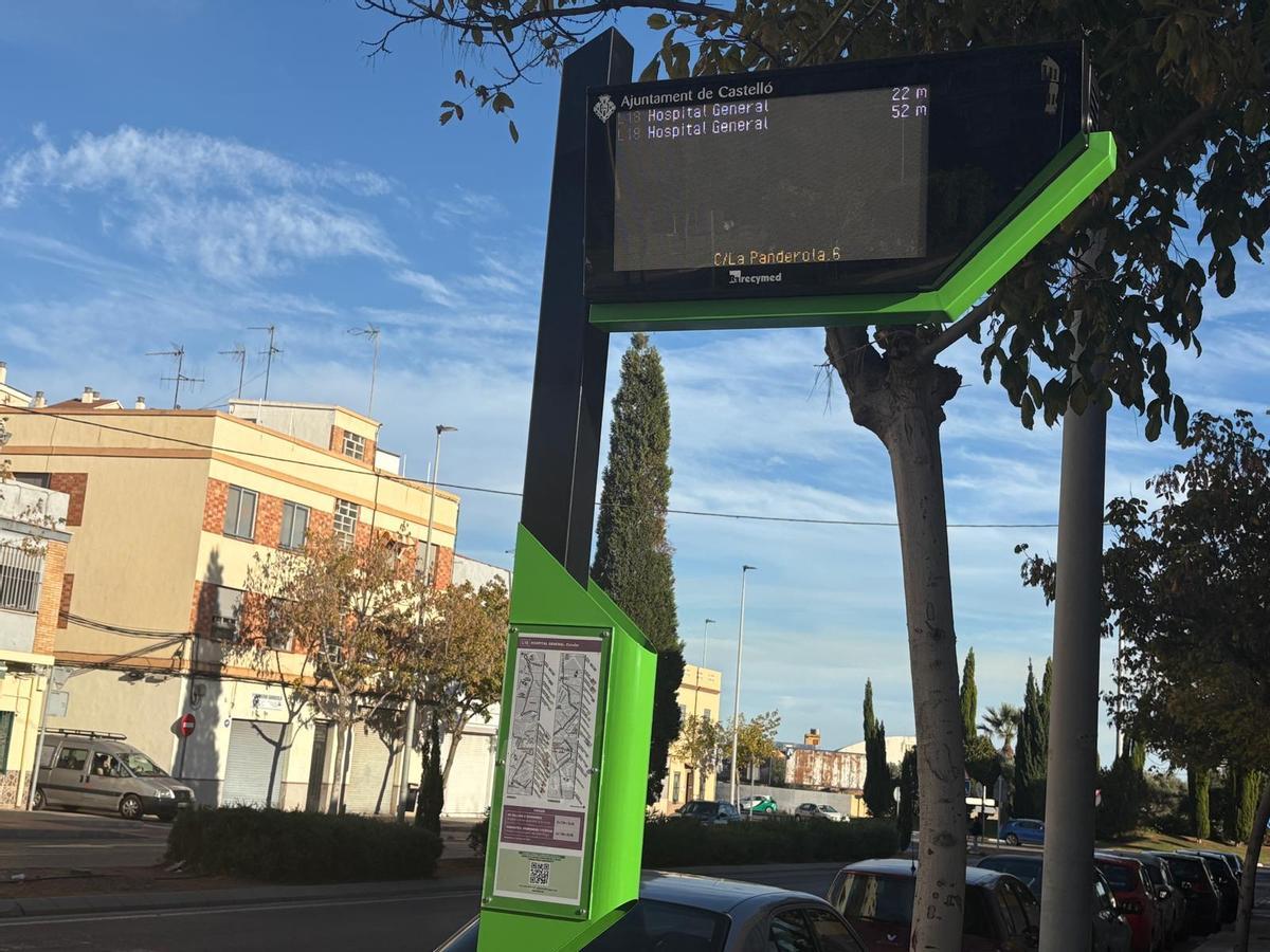 Panel ubicado en la calle Panderola de Castelló.