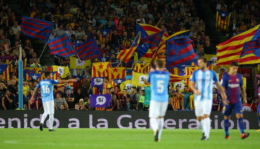 Las imágenes del partido Barcelona - Málaga