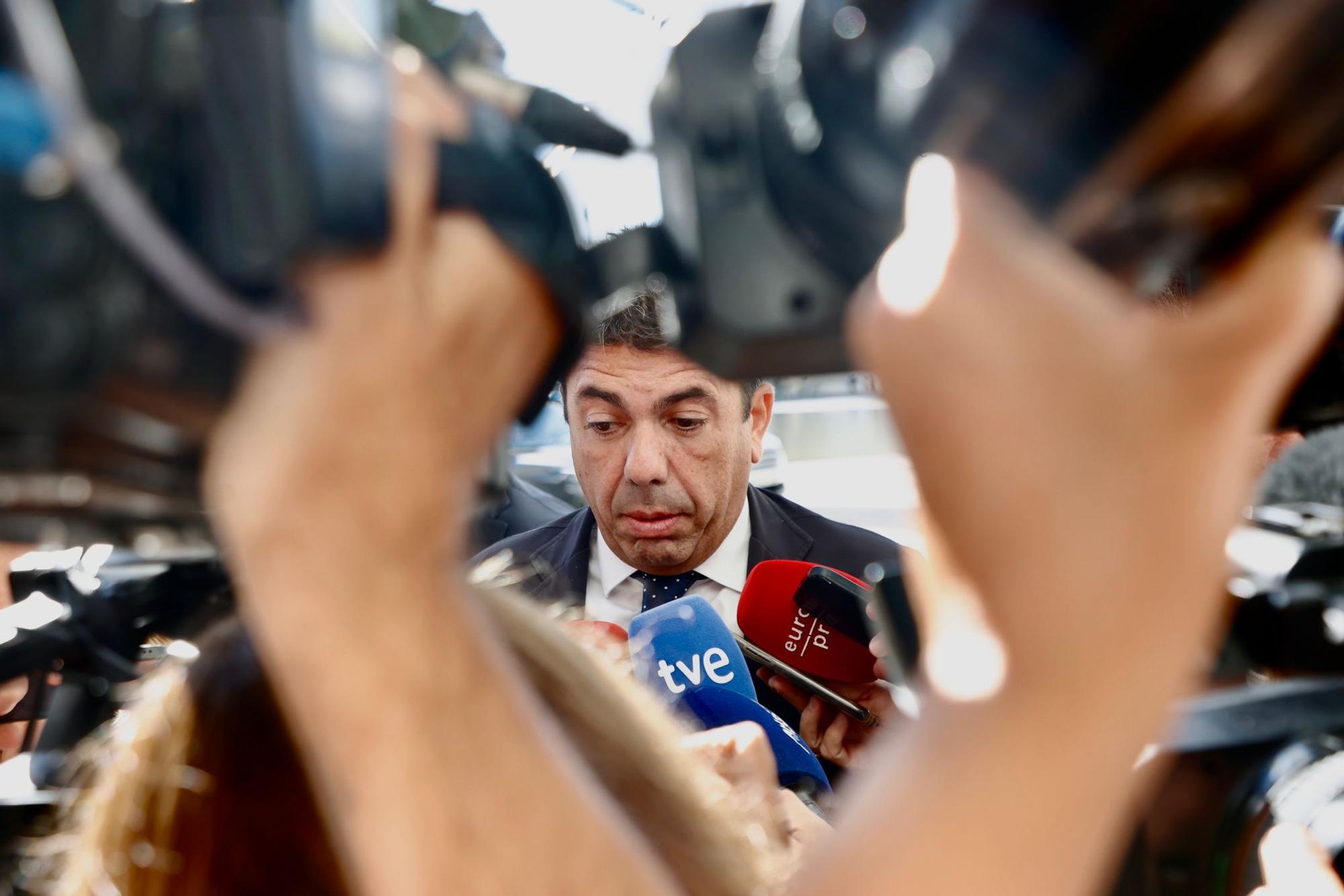 Primer acto de Carlos Mazón tras el funeral de Estado y los abucheos de las víctimas