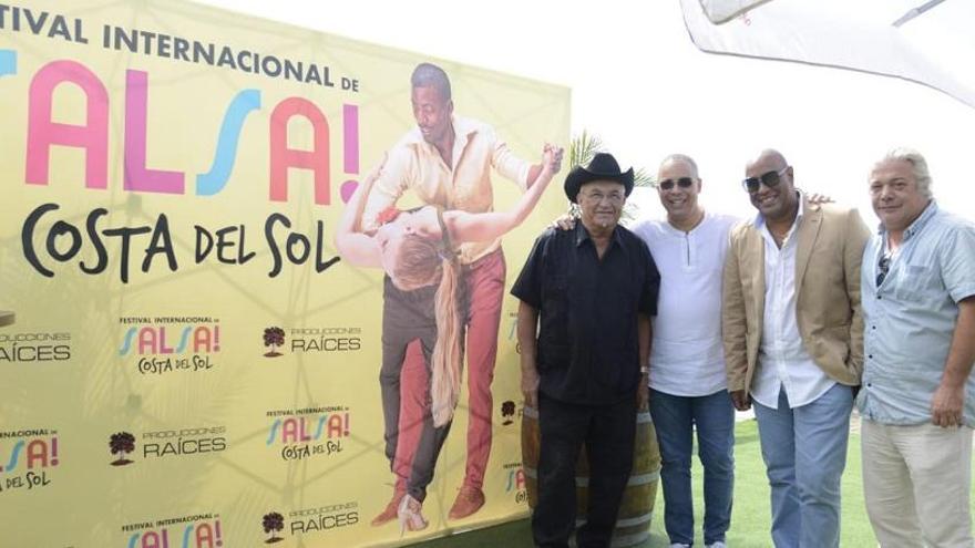 El cantante Issac Delgado en la presentación del primer Festival Internacional de Salsa en Torremolinos.