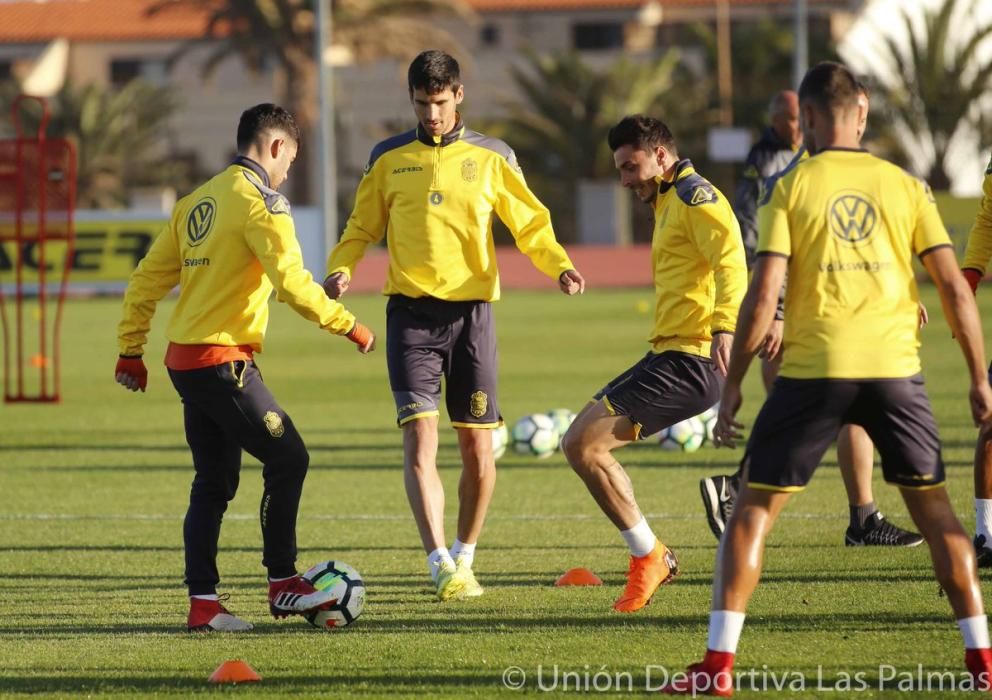 La UD entrena sin Viera (19/02/2018)