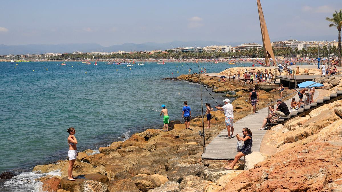 La costa de Salou, donde se presentó el proyecto Mares Circulares en Catalunya