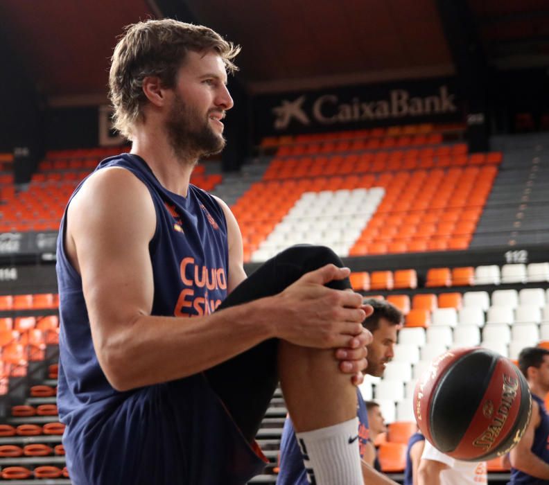 Primer entrenamiento del Valencia Basket masculino