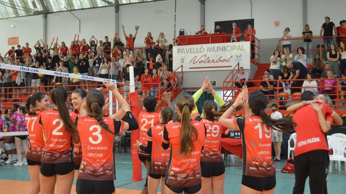 Las jugadoras del Xàtiva ejercieron de anfitrionas y lograron su billete para el Nacional tras quedar terceras en la Fase Final Autonómica infantil Femenina.