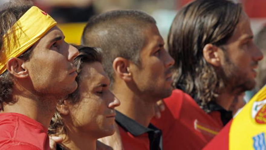 El equipo español de Copa Davis.