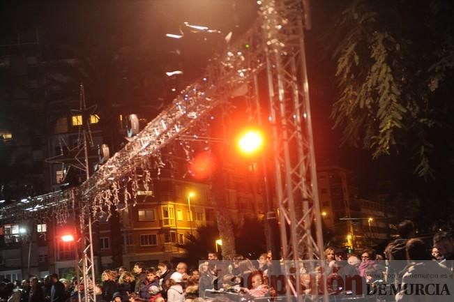 Encendido del Gran Árbol de Navidad de la Plaza Circular de Murcia