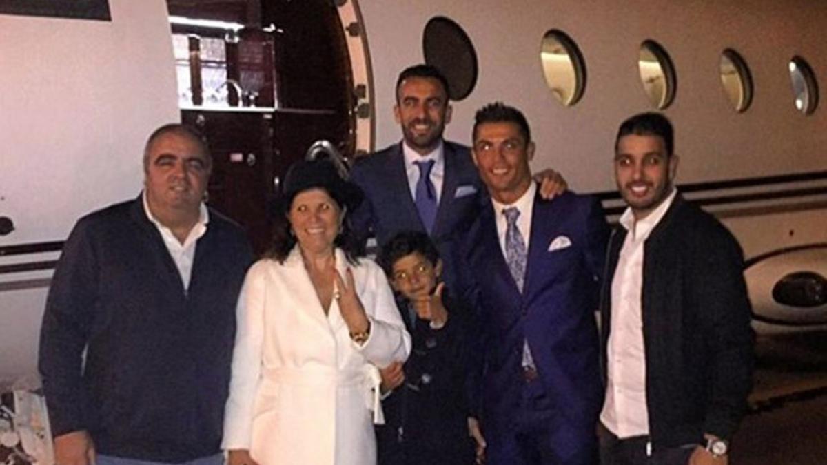 Cristiano ya está en Madrid