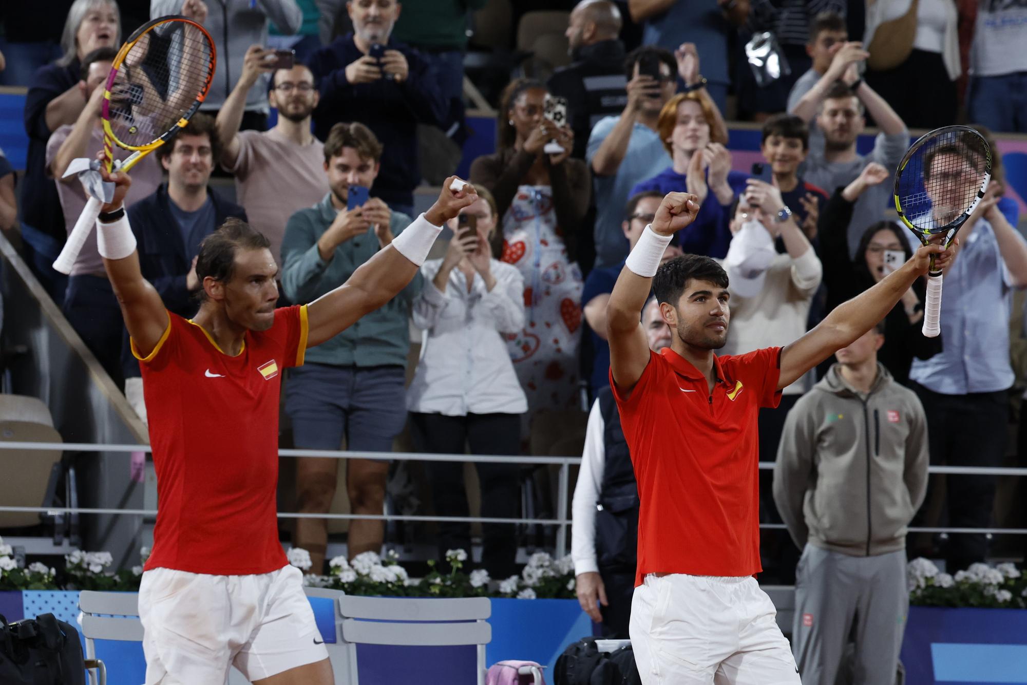 Rafael Nadal y Carlos Alcaraz vs González y Molteni