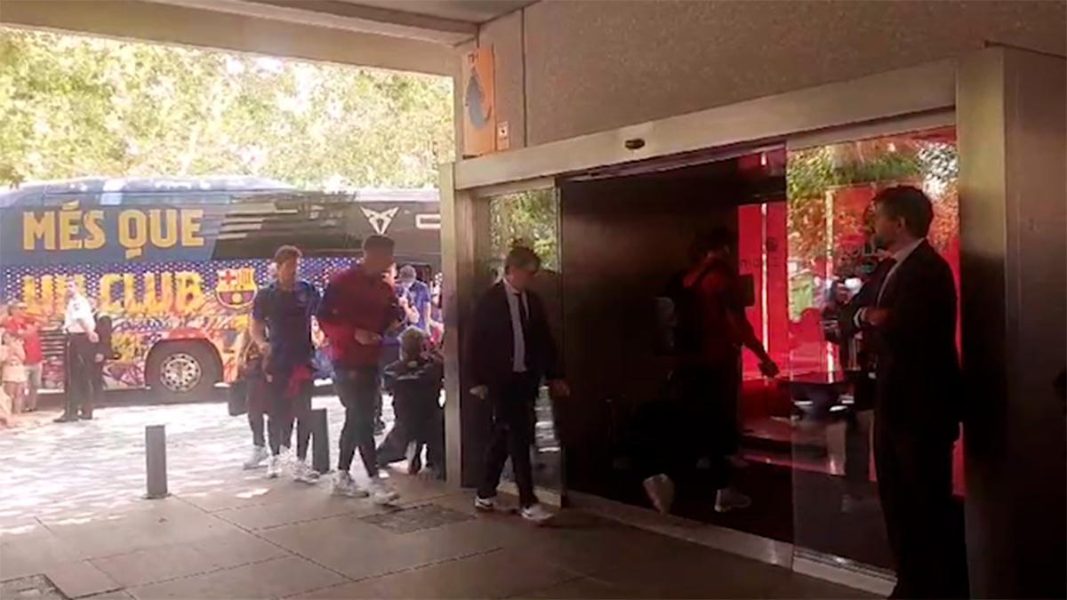 El Barça ya está en Sevilla