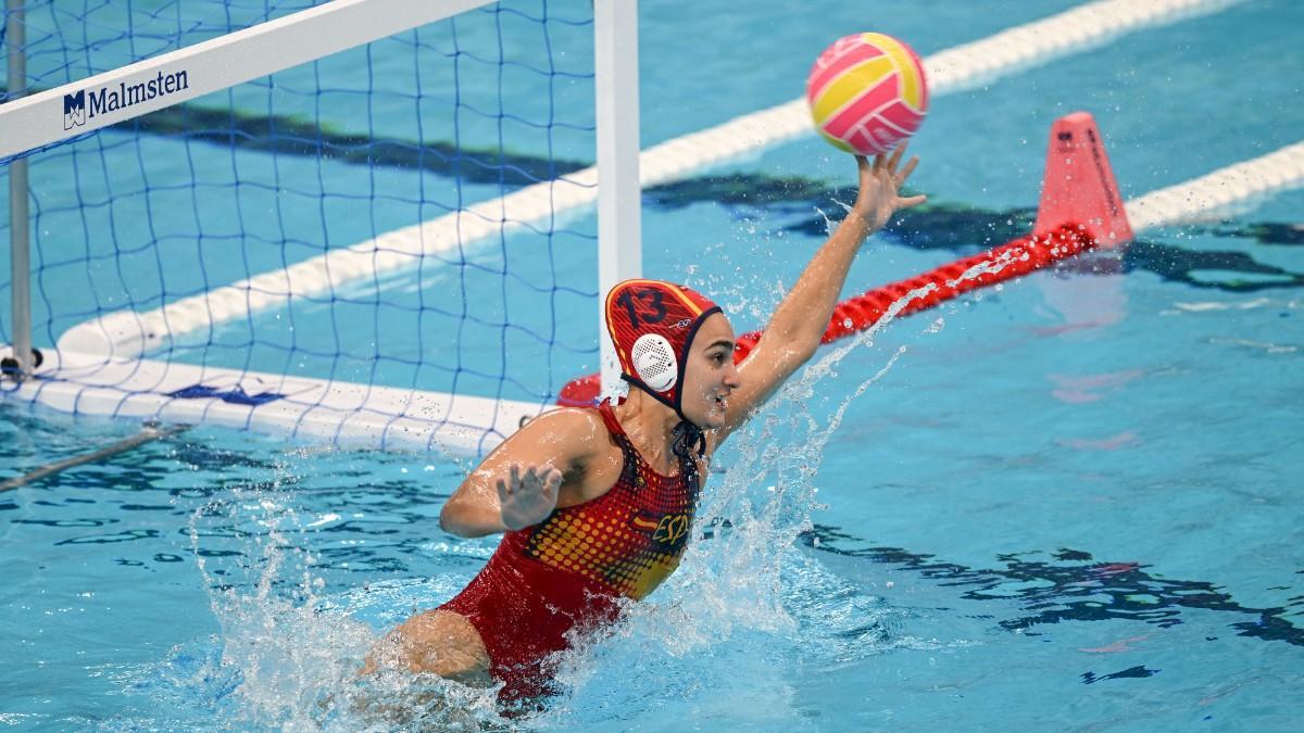 Martina Terré, en una acción de partido