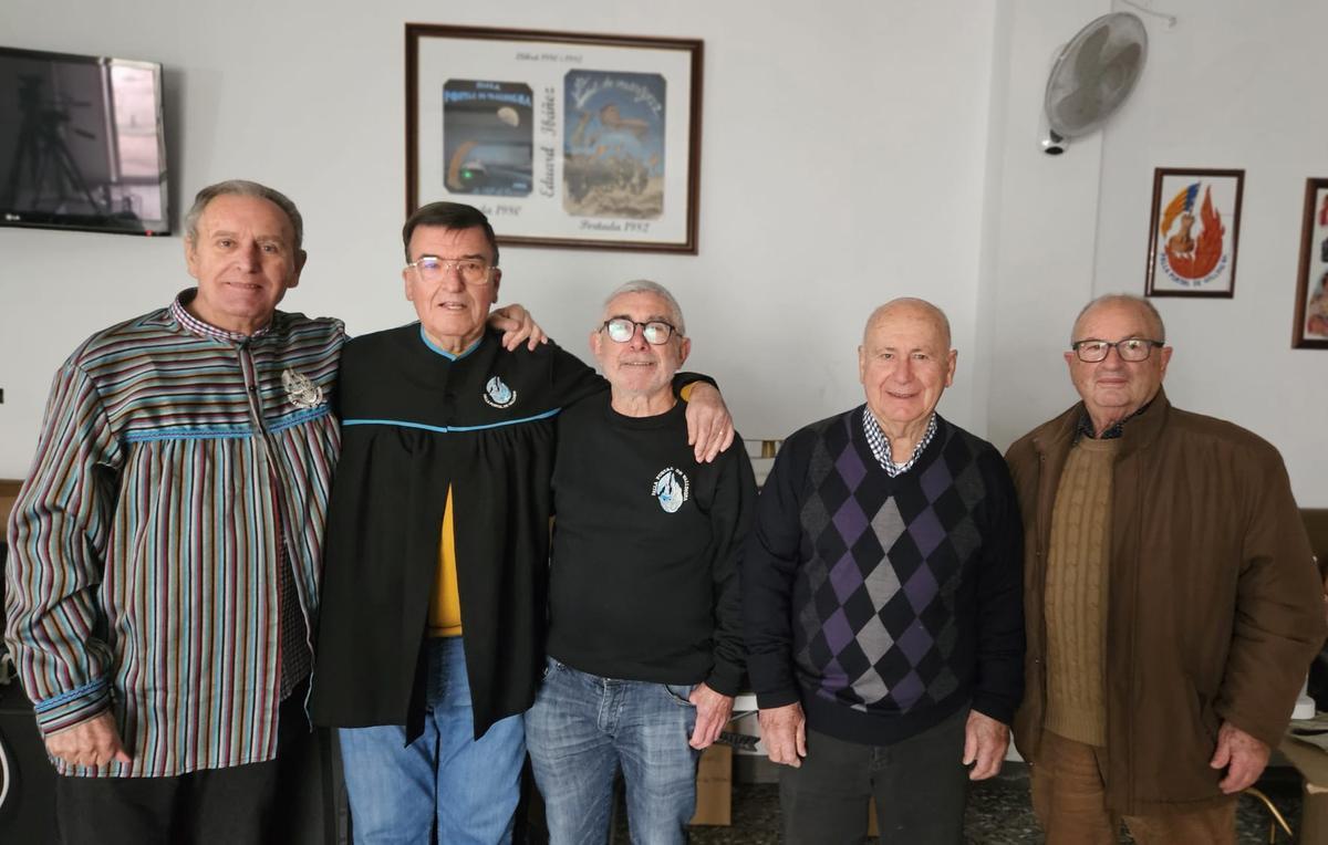 Fundadores y dirigentes del Portal: Emilio Arlandis, Josep Tarcón, Pepito Grau, San Martín y Juan Felis