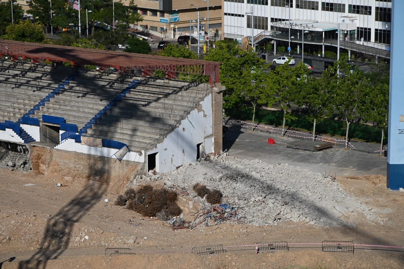 En imágenes | Así avanzan las obras en La Romareda