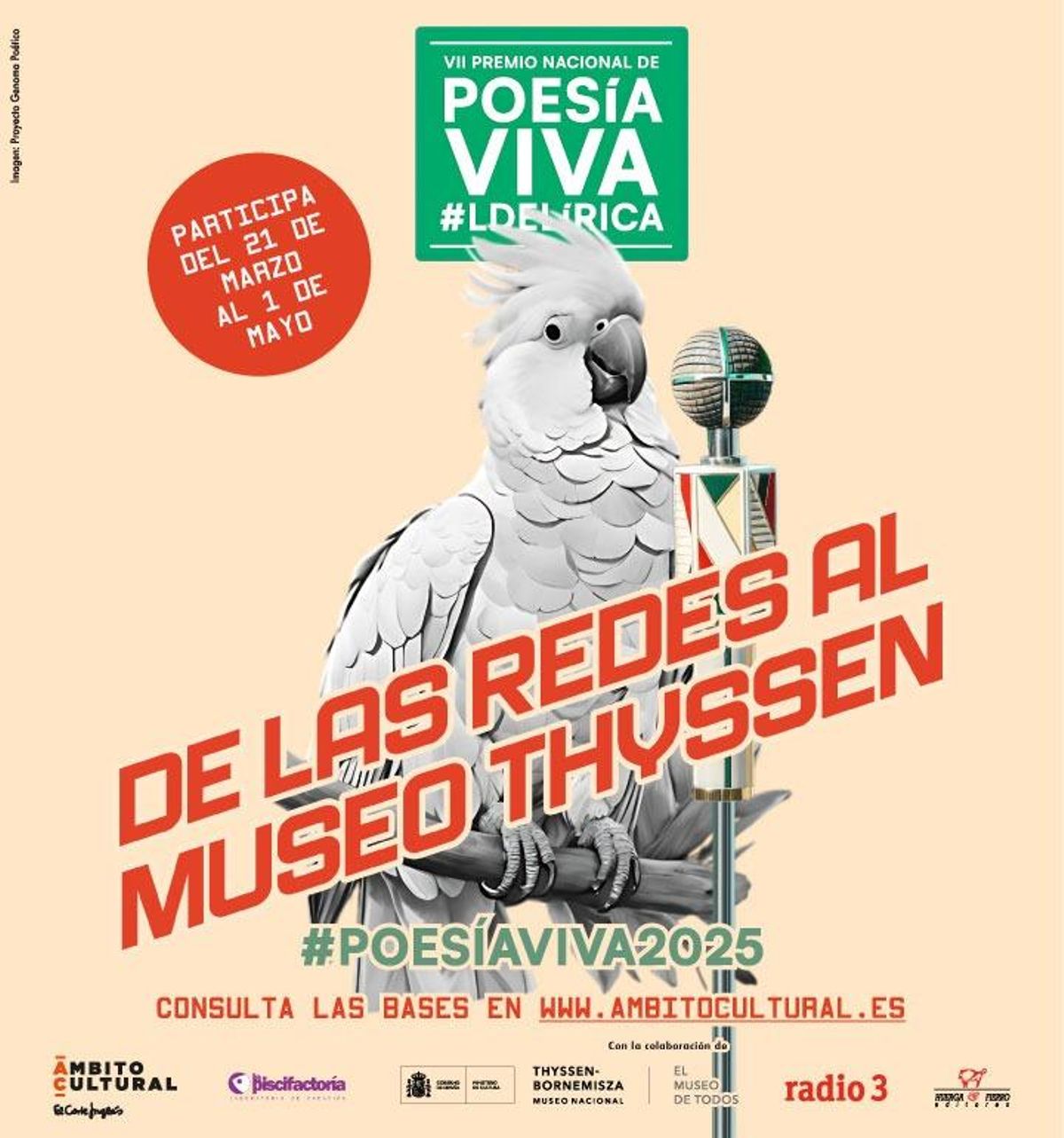 Cartel del Premio Nacional de Poesía Viva