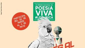 Cartel del Premio Nacional de Poesía Viva