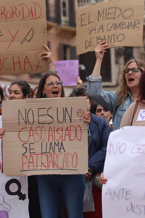 Manifestación en Málaga contra la sentencia de la Manada