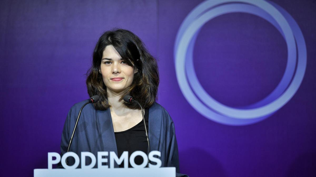 La portavoz de Podemos, Isa Serra.