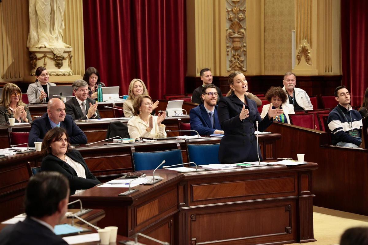 El Parlament balear esta mañana.