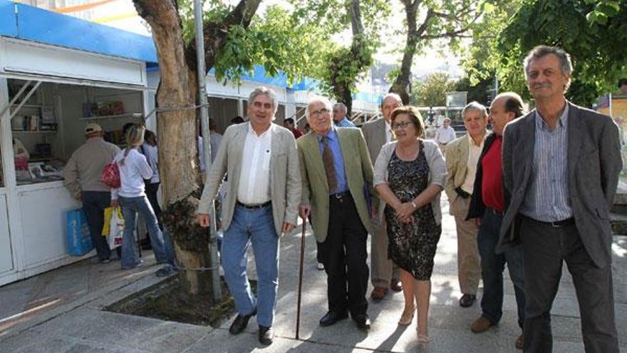 Francisco López, Xosé Neira Vilas, Pilar Rodríguez, Xosé Lois y Antonio Fernández.  // Iñaki Osorio