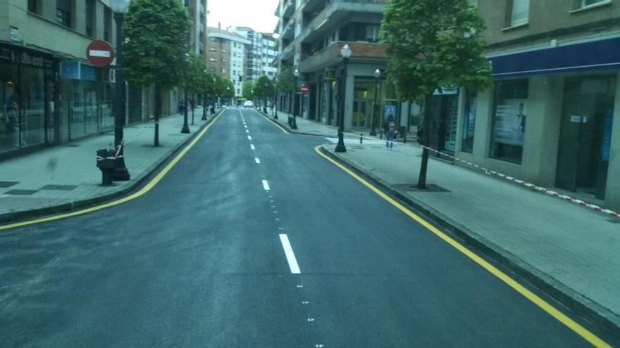 La avenida de la Costa, reabierta tras las obras en su primer tramo.