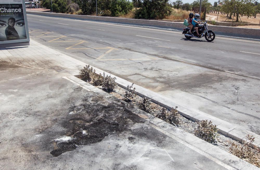 Un motorista muere al colisionar contra la mediana y un coche en la avenida de Dénia.