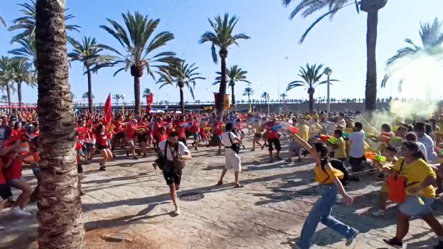 “A por ellos oé!”: así empezó la gran batalla de Canamunt y Canavall en el Parc de la Mar, en Palma