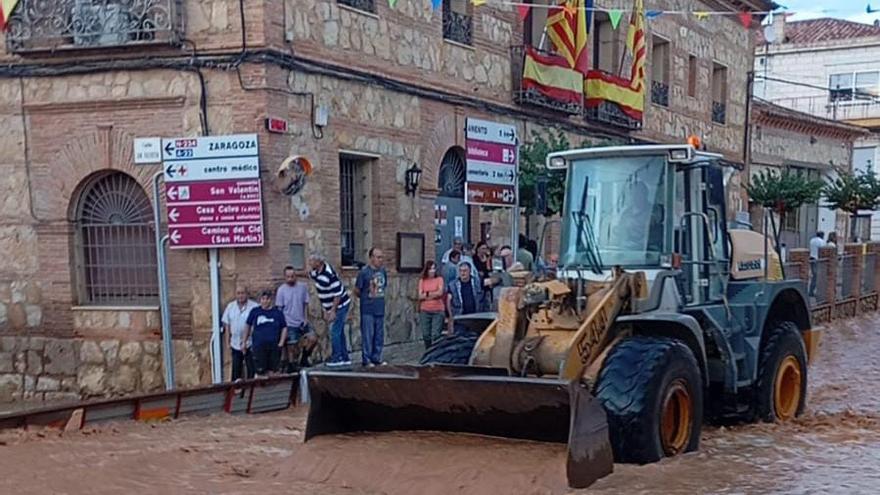Las tormentas golpean de nuevo a Aragón: una decena de pueblos afectados tras cinco días de lluvia