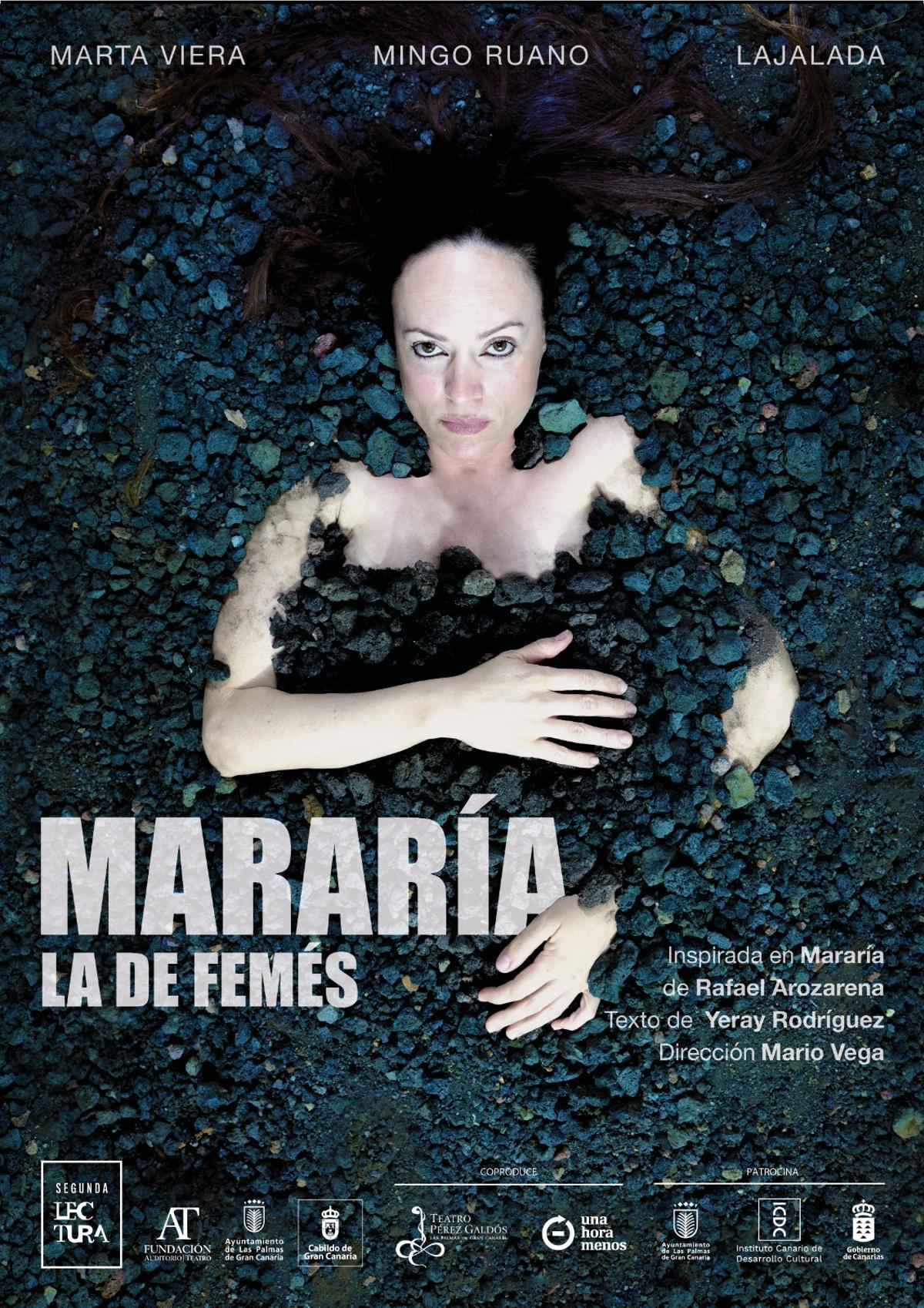 Cartel del montaje teatral de  'Mararía la de Femés'