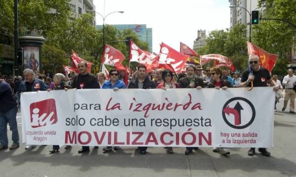 Manifestación contra los recortes en Zaragoza