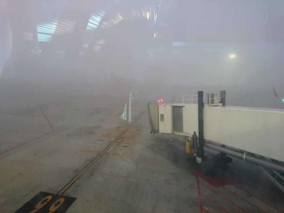 Niebla en el aeropuerto de Son Sant Joan