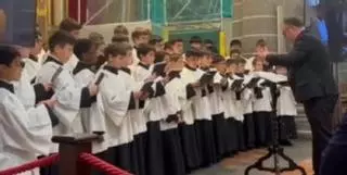 La Escolanía de San Lorenzo del Escorial actúa en la Basílica del Pino