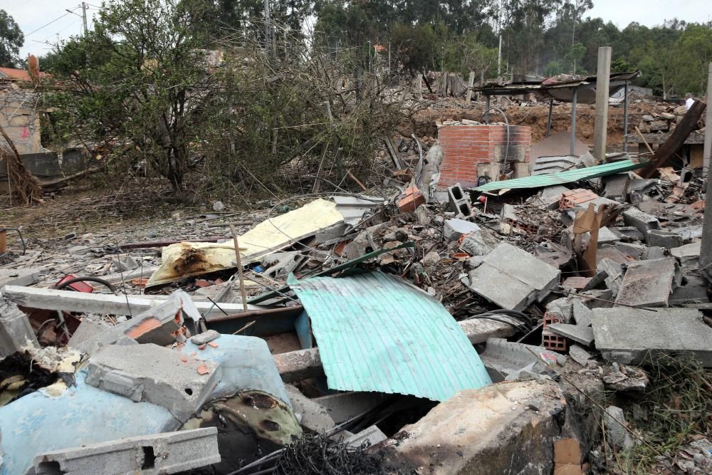 Explosión en Tui, Pontevedra | Así amanece la zona cero