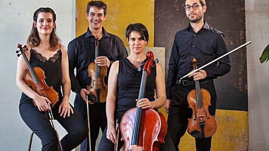 El Quartet Altimira, amb Mariona Tuset, obre avui el cicle  «3/4 de música» a la Plana