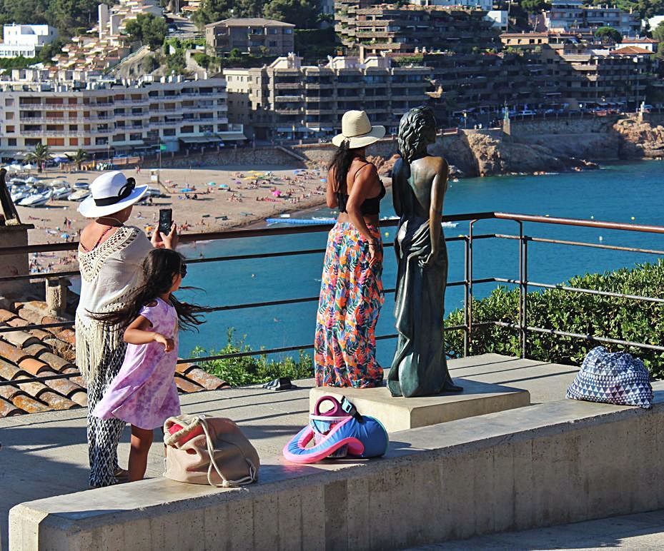 El monument dedicat a Ava Garner a Tossa de Mar