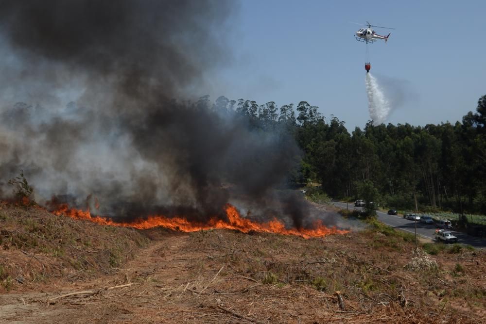 Incendio forestal en San Salvados de Meis