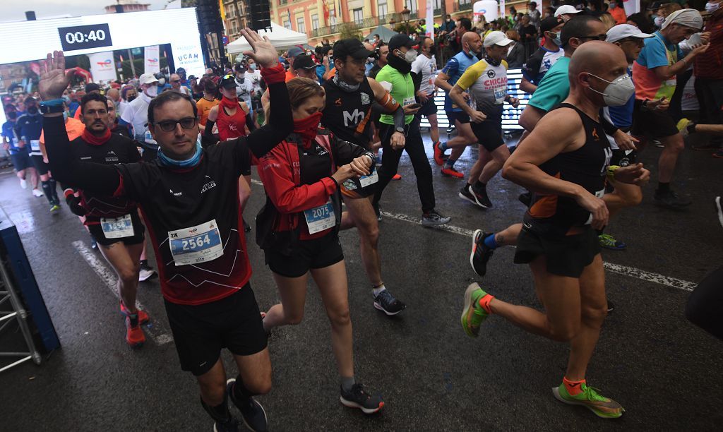 Así fue la salida de la maratón y la media maratón de Murcia (II)