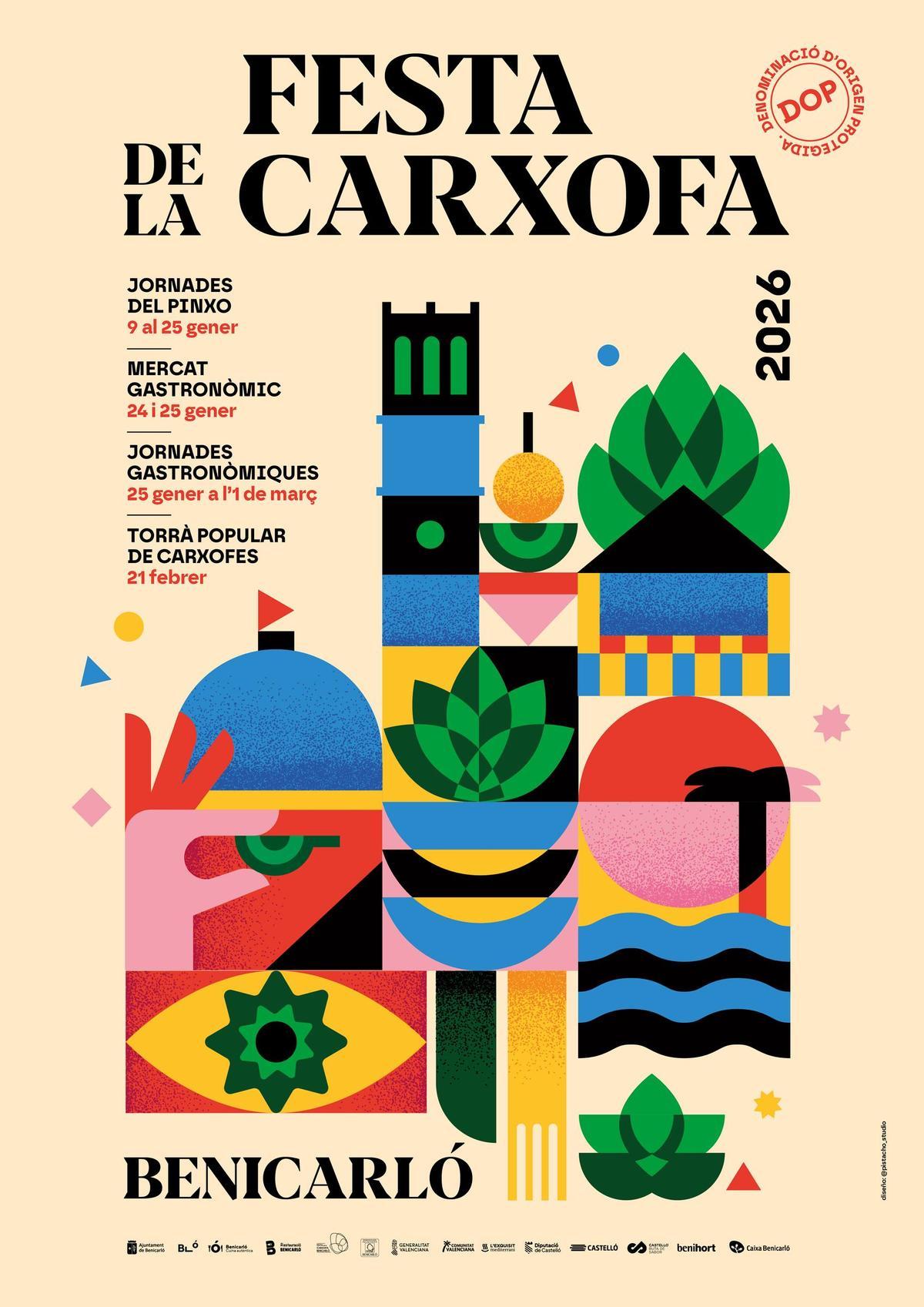 Cartel de la Festa de la Carxofa de Benicarló.
