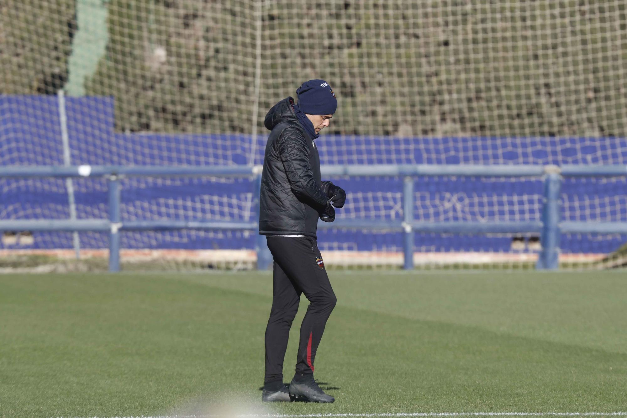 Último entrenamiento del Levante antes de viajar a Melilla