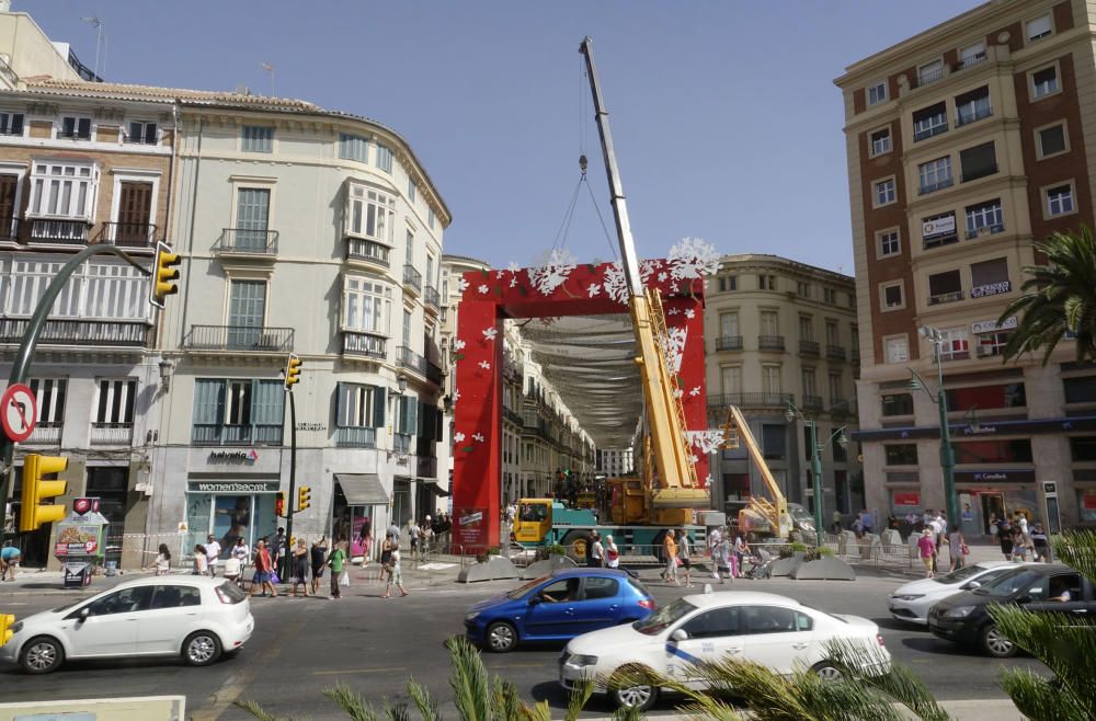 Últimos preparativos de la Feria de Málaga 2017.