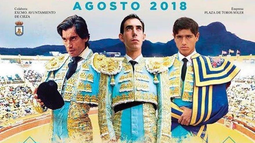 Curro Díaz, Fortes y Luis Adame, torearán en la Feria de Cieza el 24 de agosto