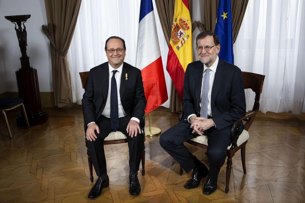 RAJOY RECIBE A HOLLANDE EN MÁLAGA PARA ...